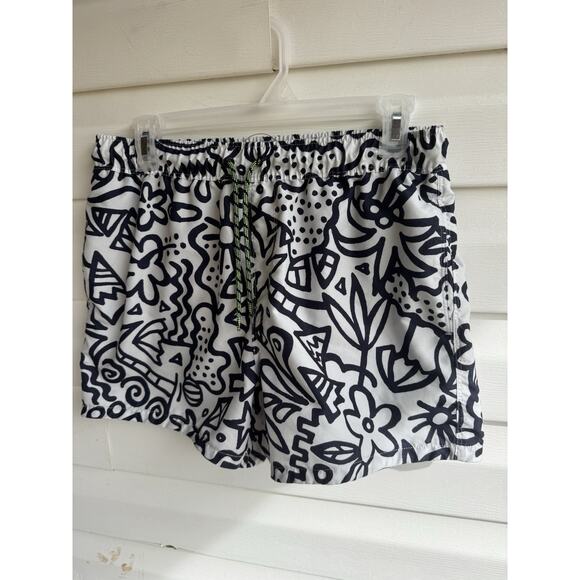 ASOS Men’s Swim Trunks Aztec Beach Mayan Theme Size Medium Shortie - Picture 2 of 12